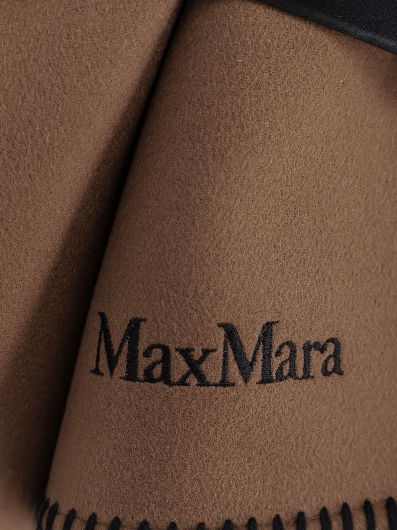 Max Mara Mxacolomba virgin wool cape with belt