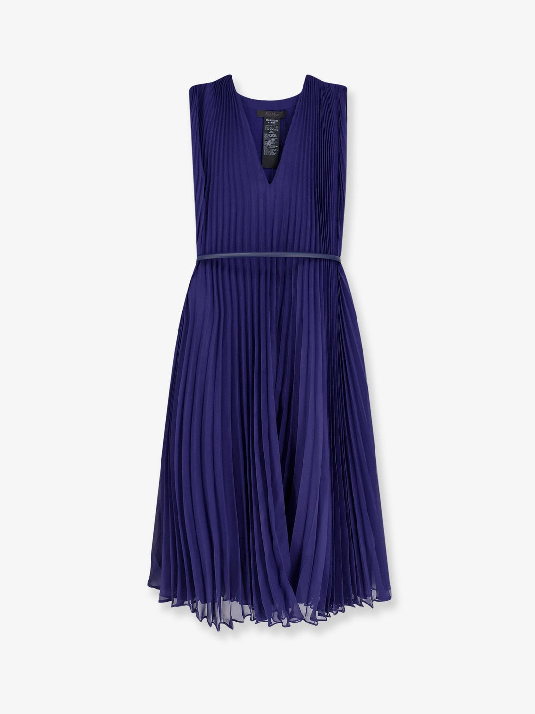 Max Mara - Mxecapsula long dress with belt mxecapsula-pleated-long-dress