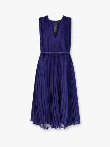 Max Mara - Mxecapsula long dress with belt mxecapsula-pleated-long-dress