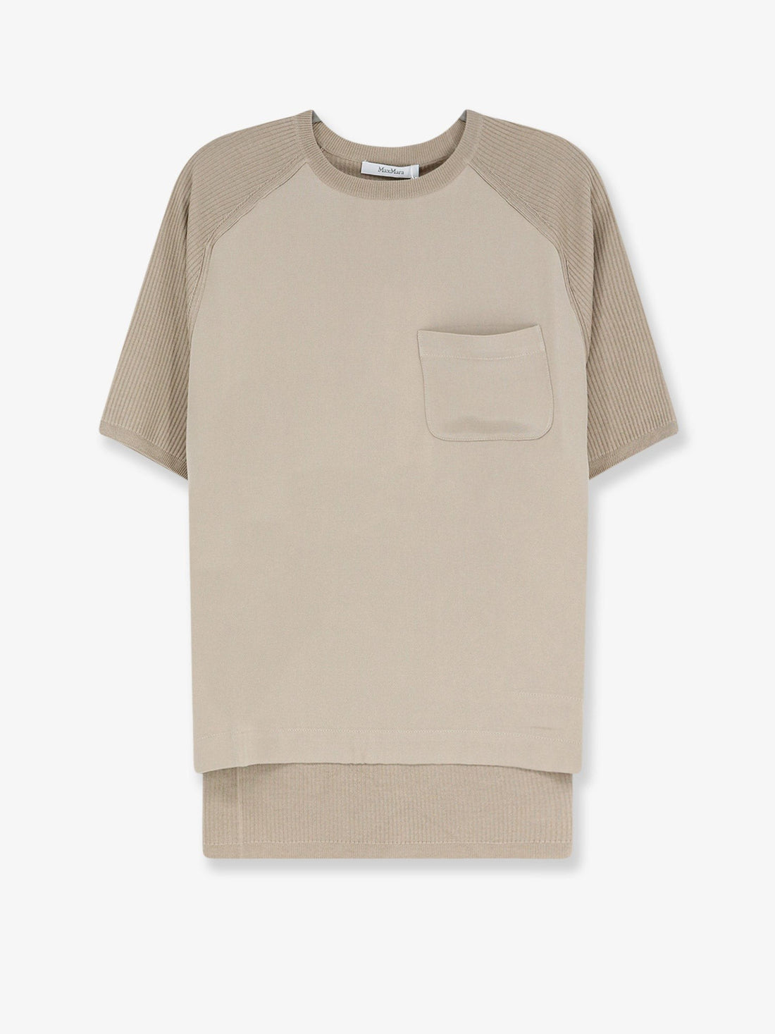 Max Mara - Mxmgolfo silk and cashmere top mxmgolfo-silk-and-cashmere-top_c0b4a232-0da8-431d-8d2e-33a1c0160d20