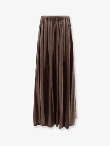 Max Mara - MXMLivrea pleated jersey long skirt