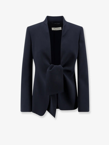 Max Mara - MXMPalo cady blazer with front knot detail