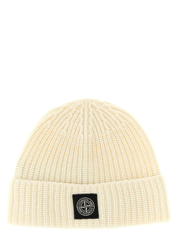 Stone Island - Geelong virgin wool hat Ivory UNI