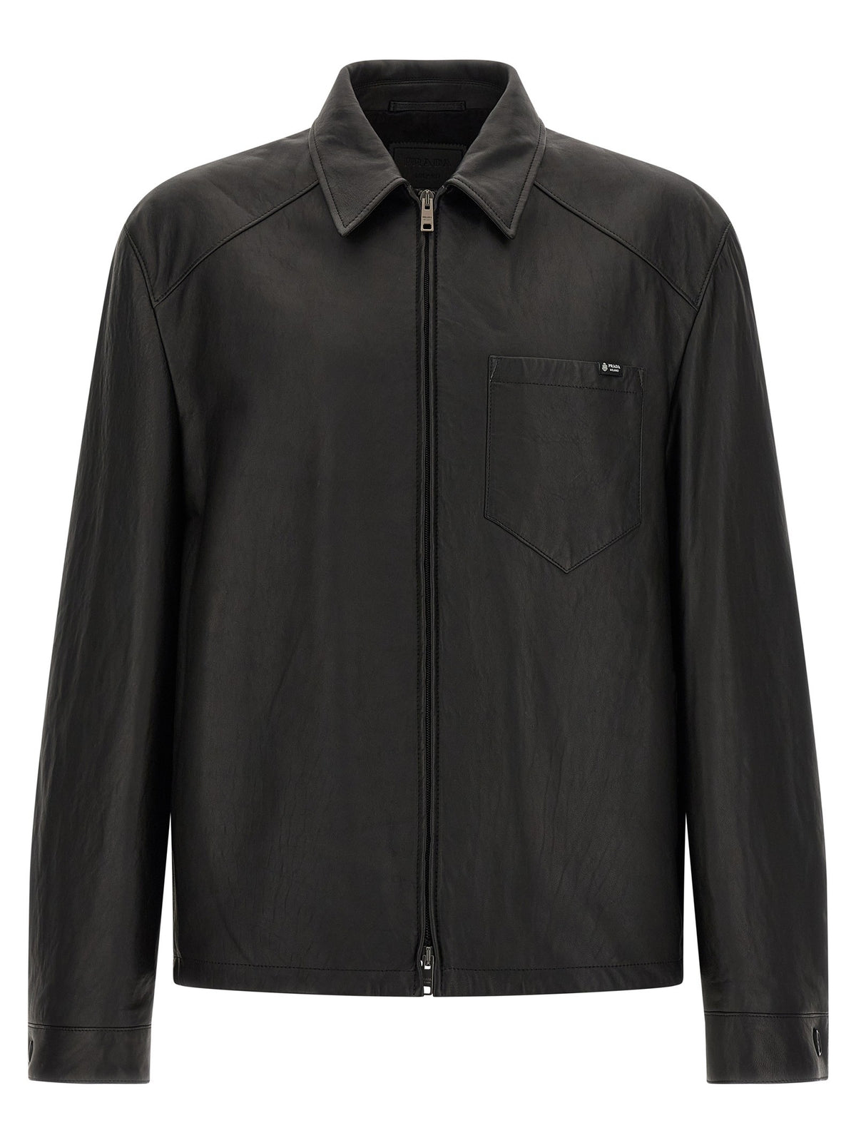 PRADA - Nappa leather jacket Black