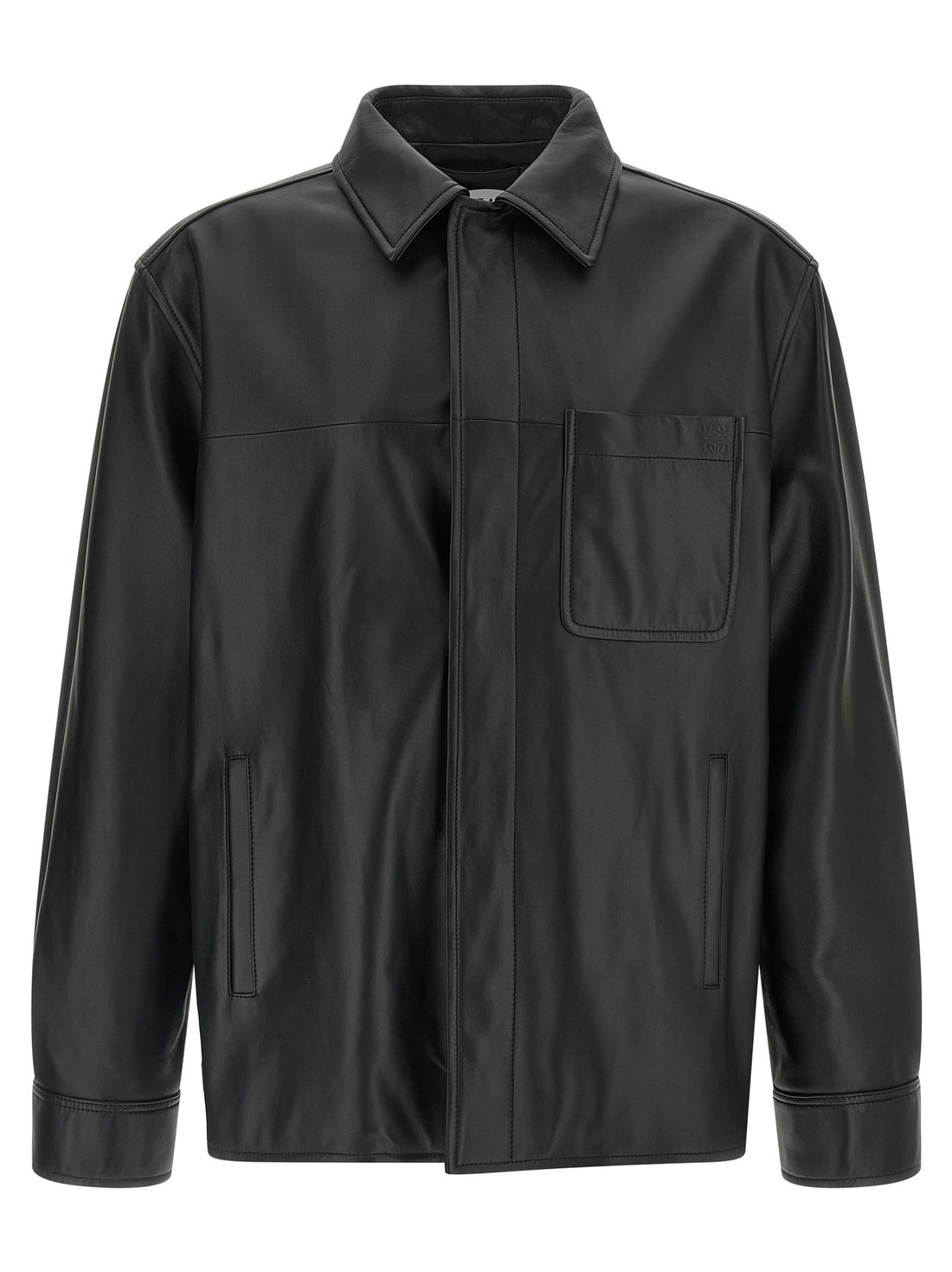 LOEWE - Nappa leather overshirt Black