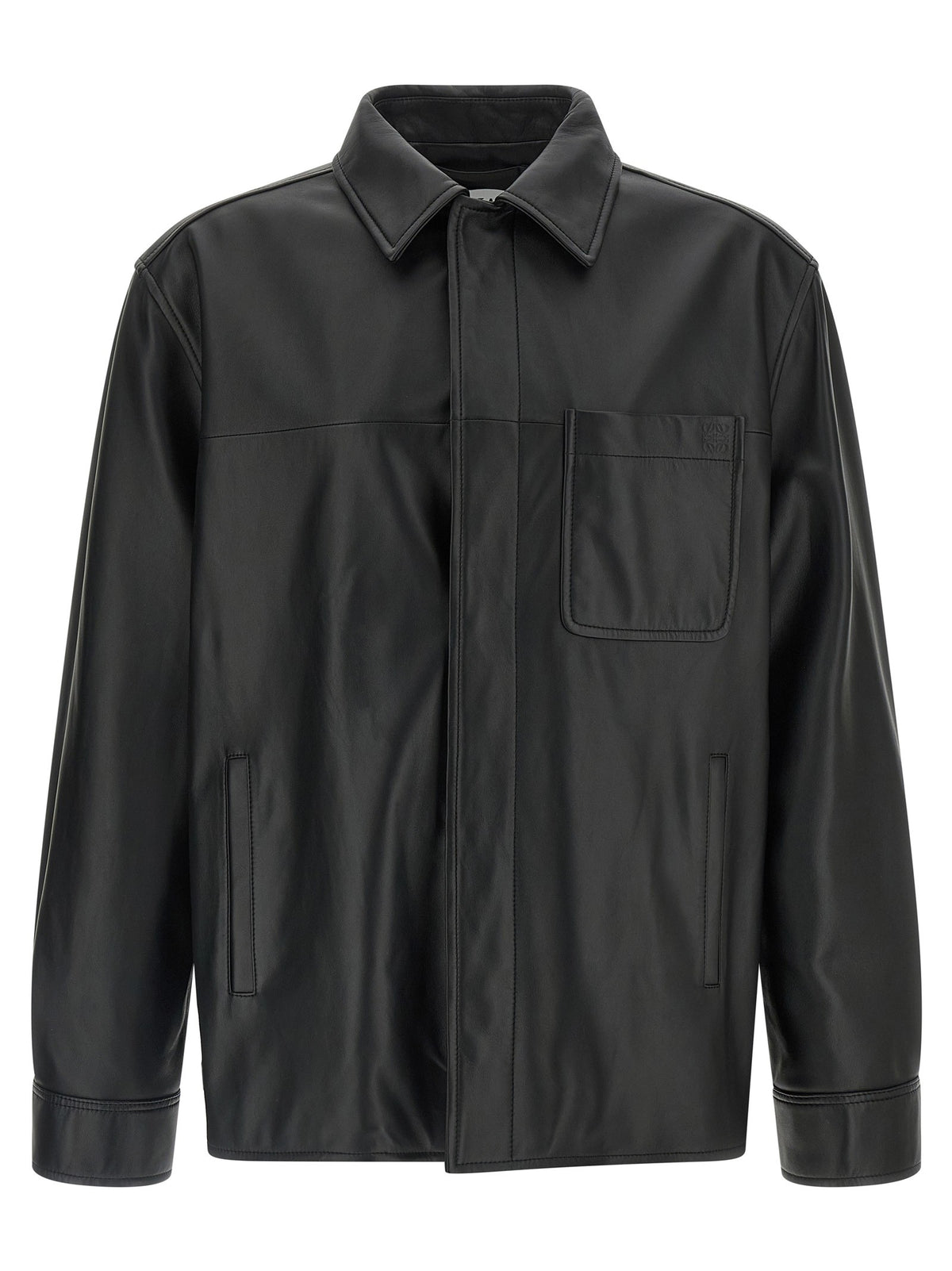 LOEWE - Nappa leather overshirt