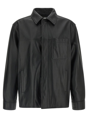 LOEWE - Nappa leather overshirt