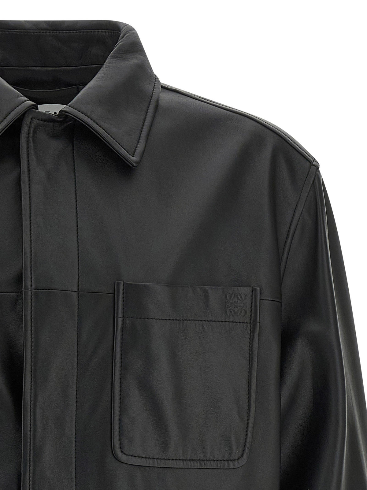 LOEWE - Nappa leather overshirt