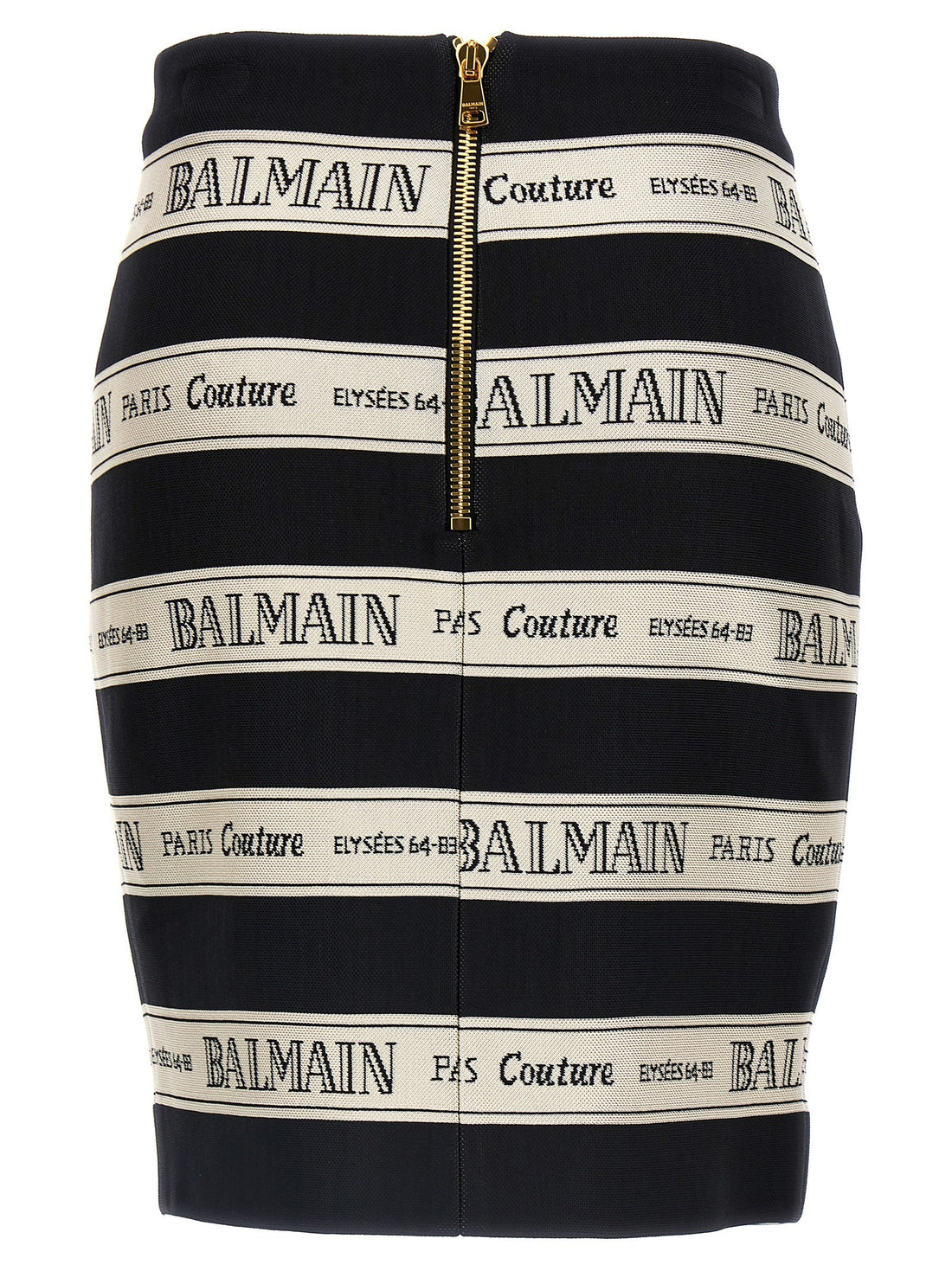 Balmain - 'Nastro Balmain' skirt Black 34 FR