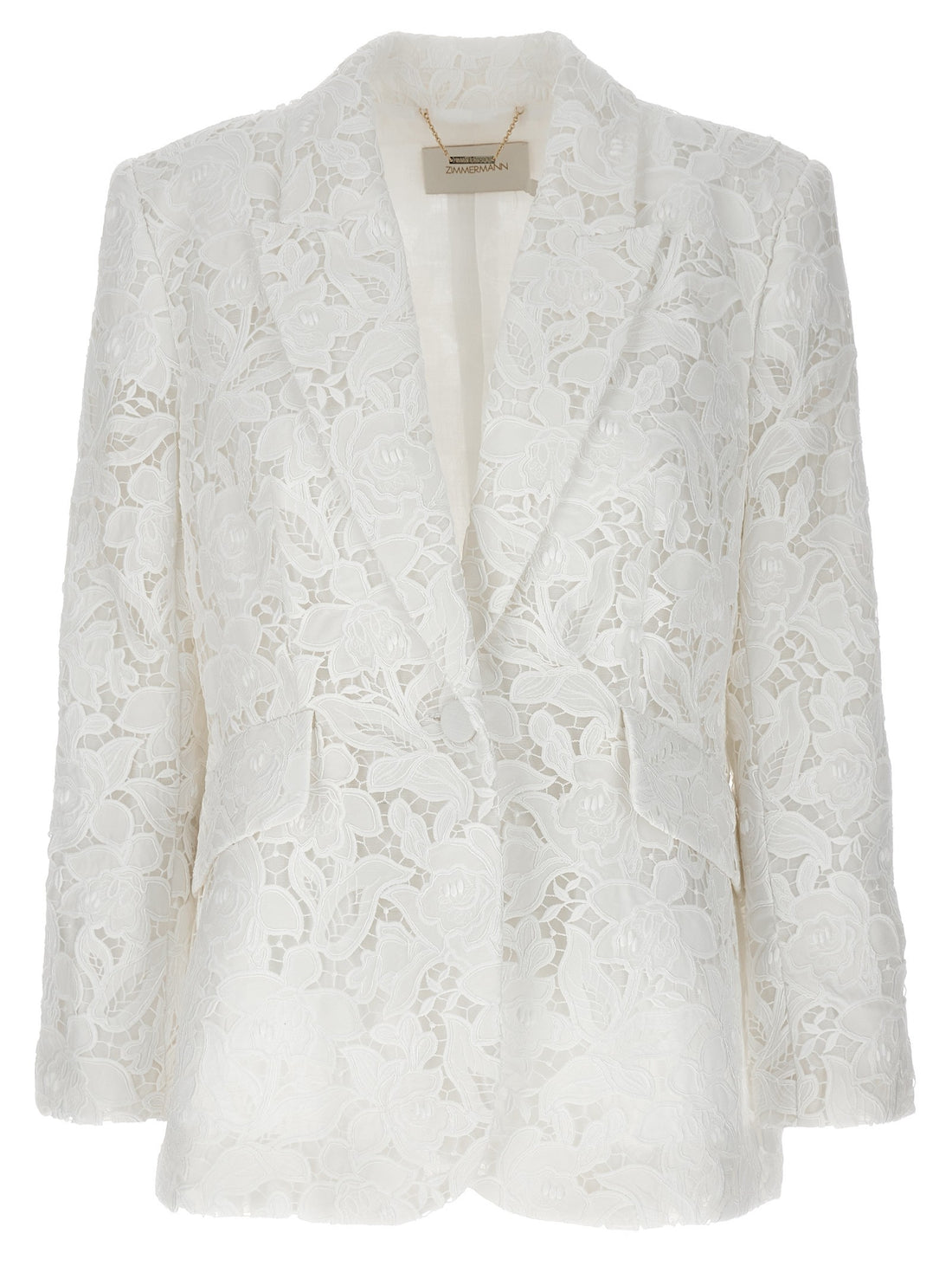 ZIMMERMANN - 'Natura Lace' blazer White