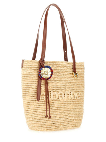 RABANNE - TOTE BAG natural-raffia-tote-bag