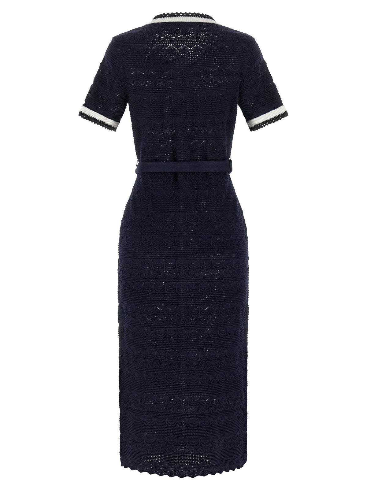 SELF PORTRAIT - 'Navy Pointelle Knit Midi' dress navy-pointelle-knit-midi-dress_3e709b1c-d2e1-4a07-b738-855e2f6eab6b