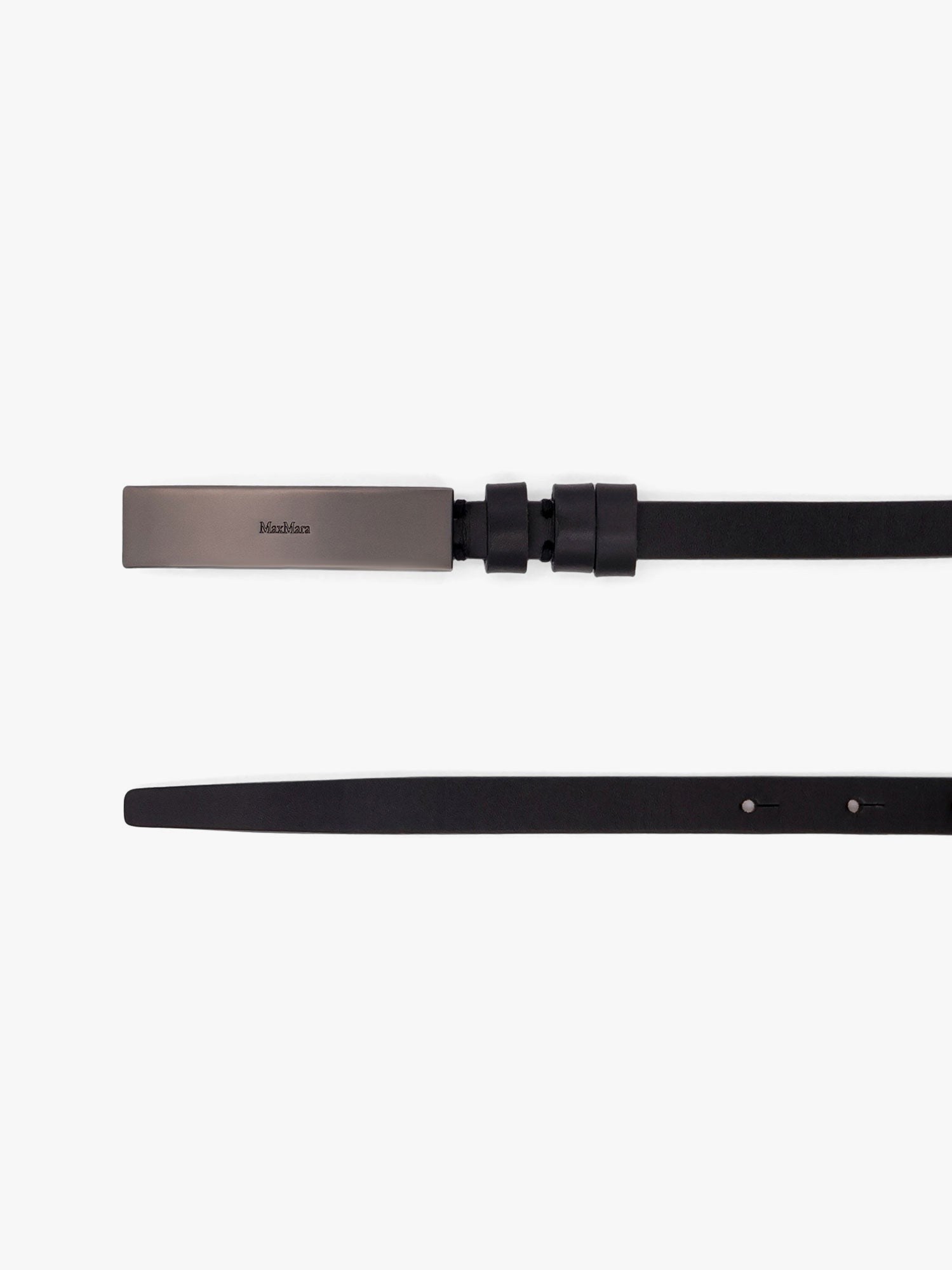 New plate 15 max mara sfilata leather belt