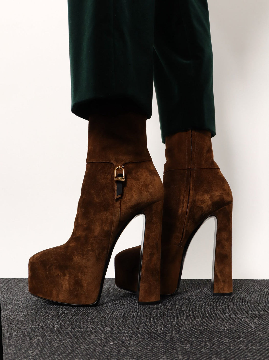 Nico suede plateau ankle boots