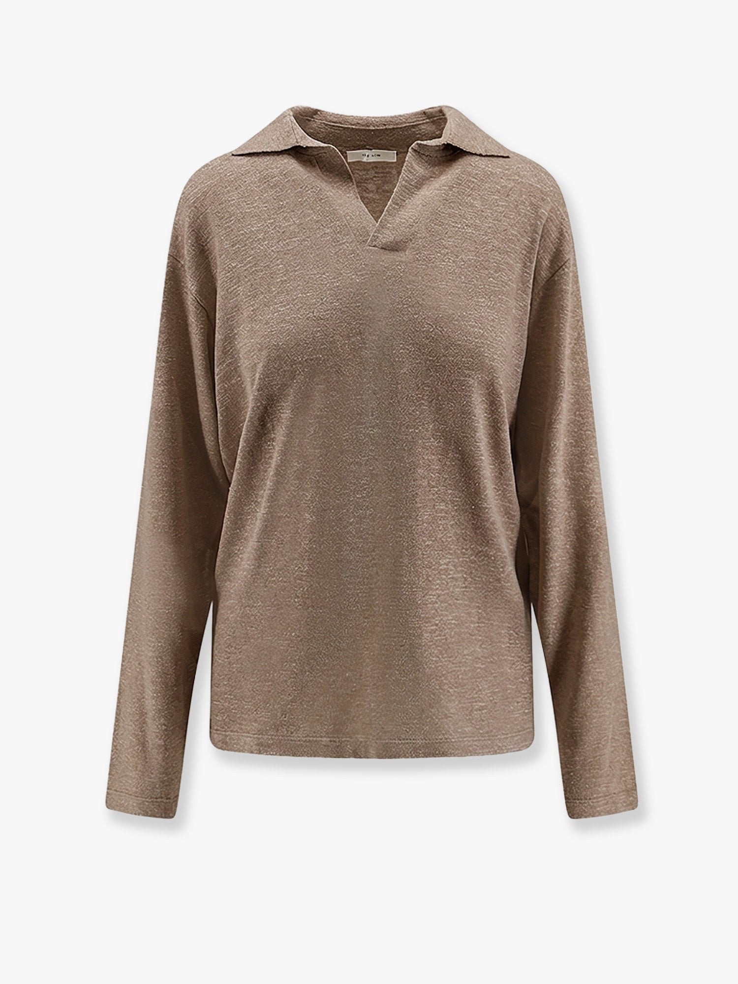 THE ROW Niosa polo shirt in cotton and linen