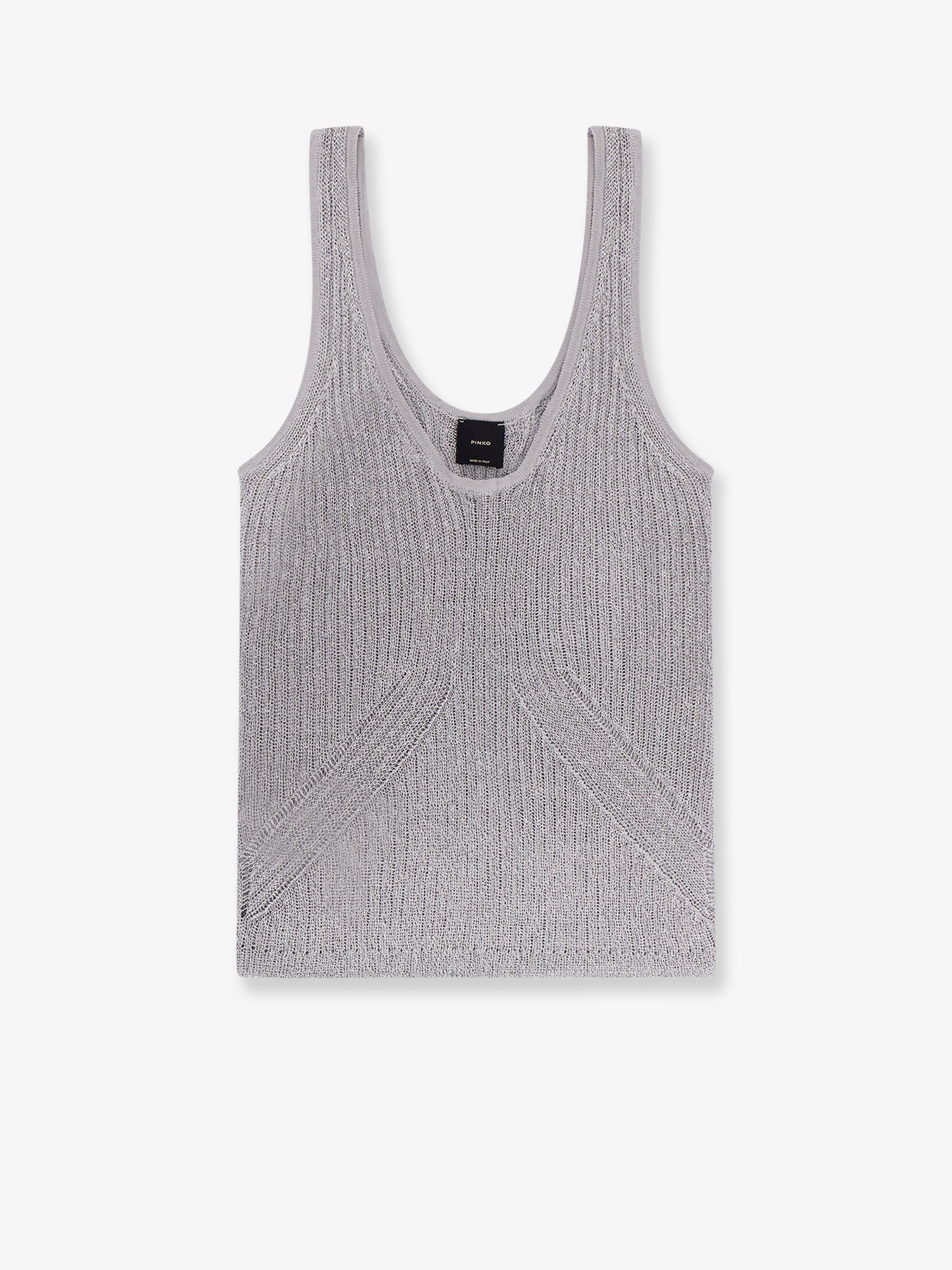 Noha viscose and metallized fibre tank top