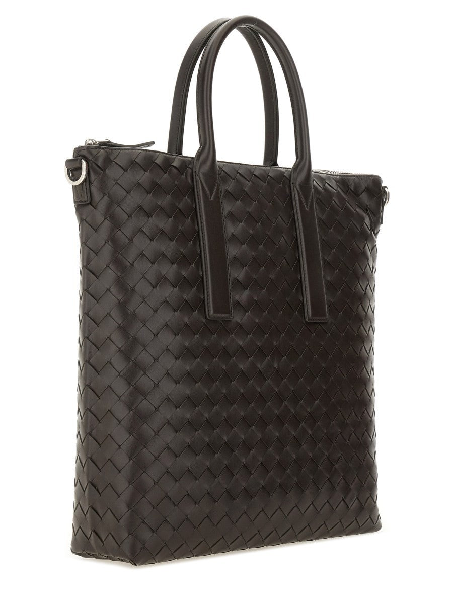 "NORTH-SOUTH" WOVEN TOTE BAG
