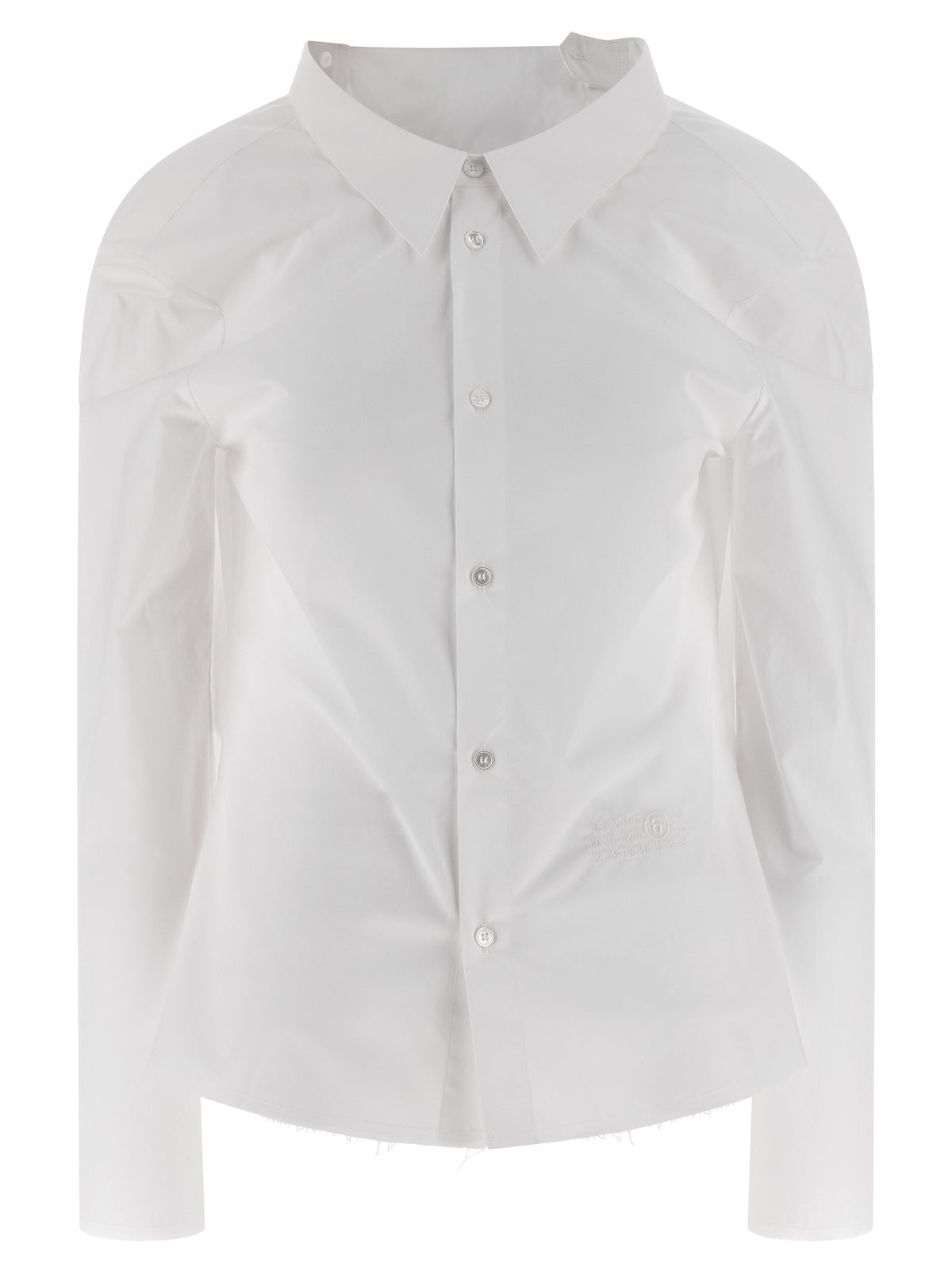 MM6 MAISON MARGIELA - 'Numeric signature MM6' embroidered shirt