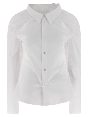MM6 MAISON MARGIELA - 'Numeric signature MM6' embroidered shirt