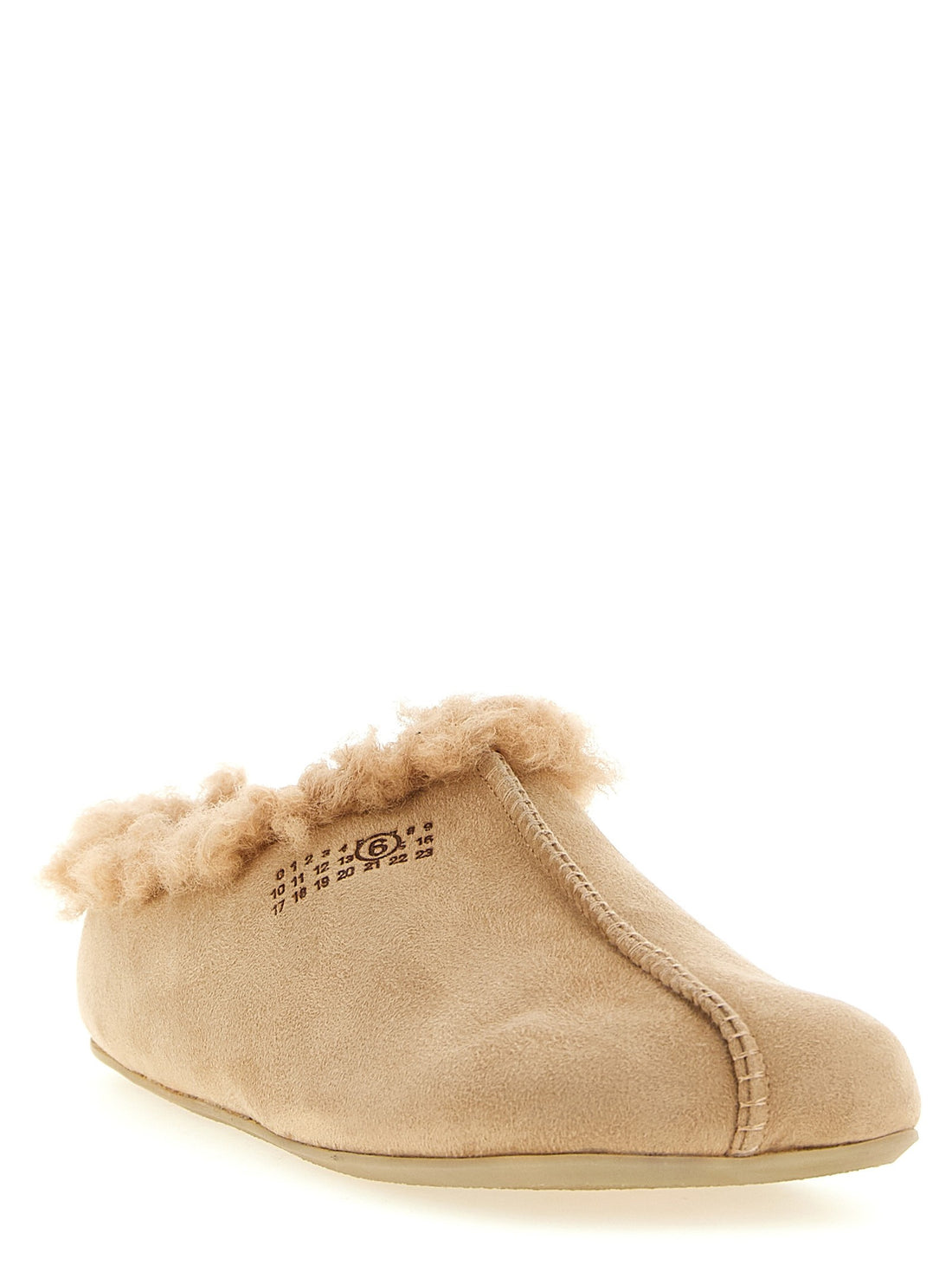 MM6 MAISON MARGIELA - 'Numeric Signature MM6' sabots beige