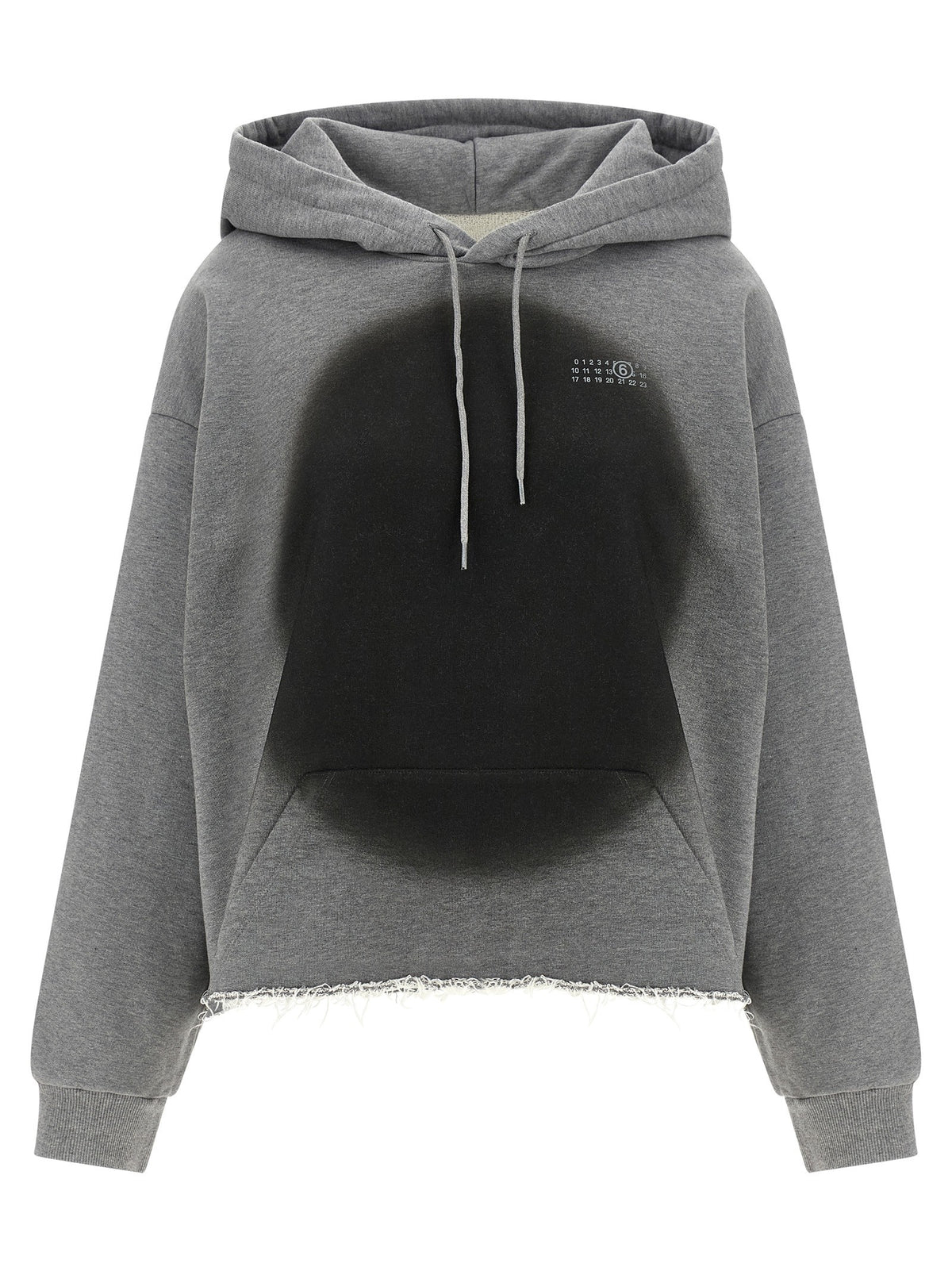 MM6 MAISON MARGIELA - 'Numeric Signature MM6' spray hoodie