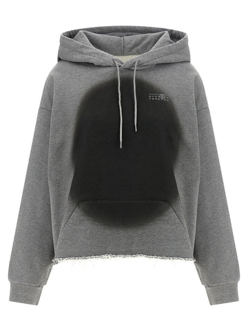 MM6 MAISON MARGIELA - 'Numeric Signature MM6' spray hoodie