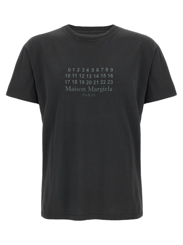 Maison Margiela - 'Numeric signature MM6' T-shirt Black XS