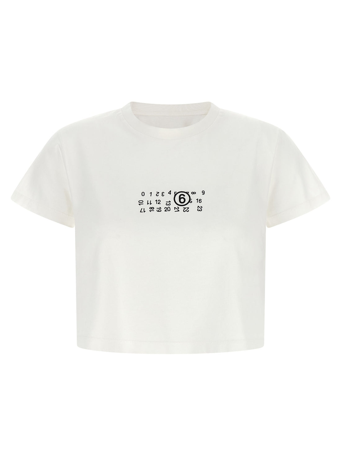 MM6 MAISON MARGIELA - 'Numeric Signature MM6' upside down T-shirt White