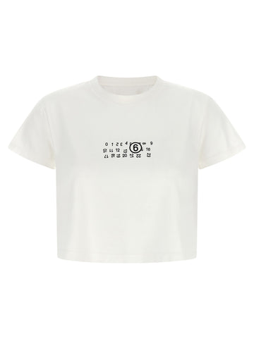 MM6 MAISON MARGIELA - 'Numeric Signature MM6' upside down T-shirt