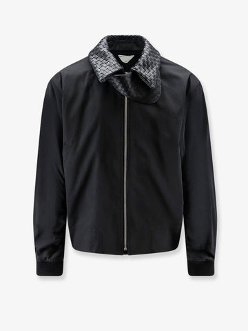 Bottega Veneta - Nylon and cotton jacket with Intrecciato details