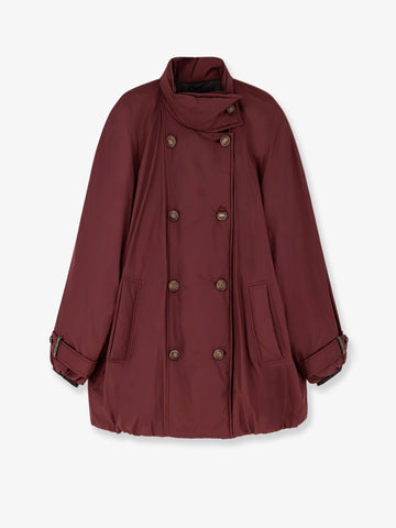 Nylon and cotton long jacket