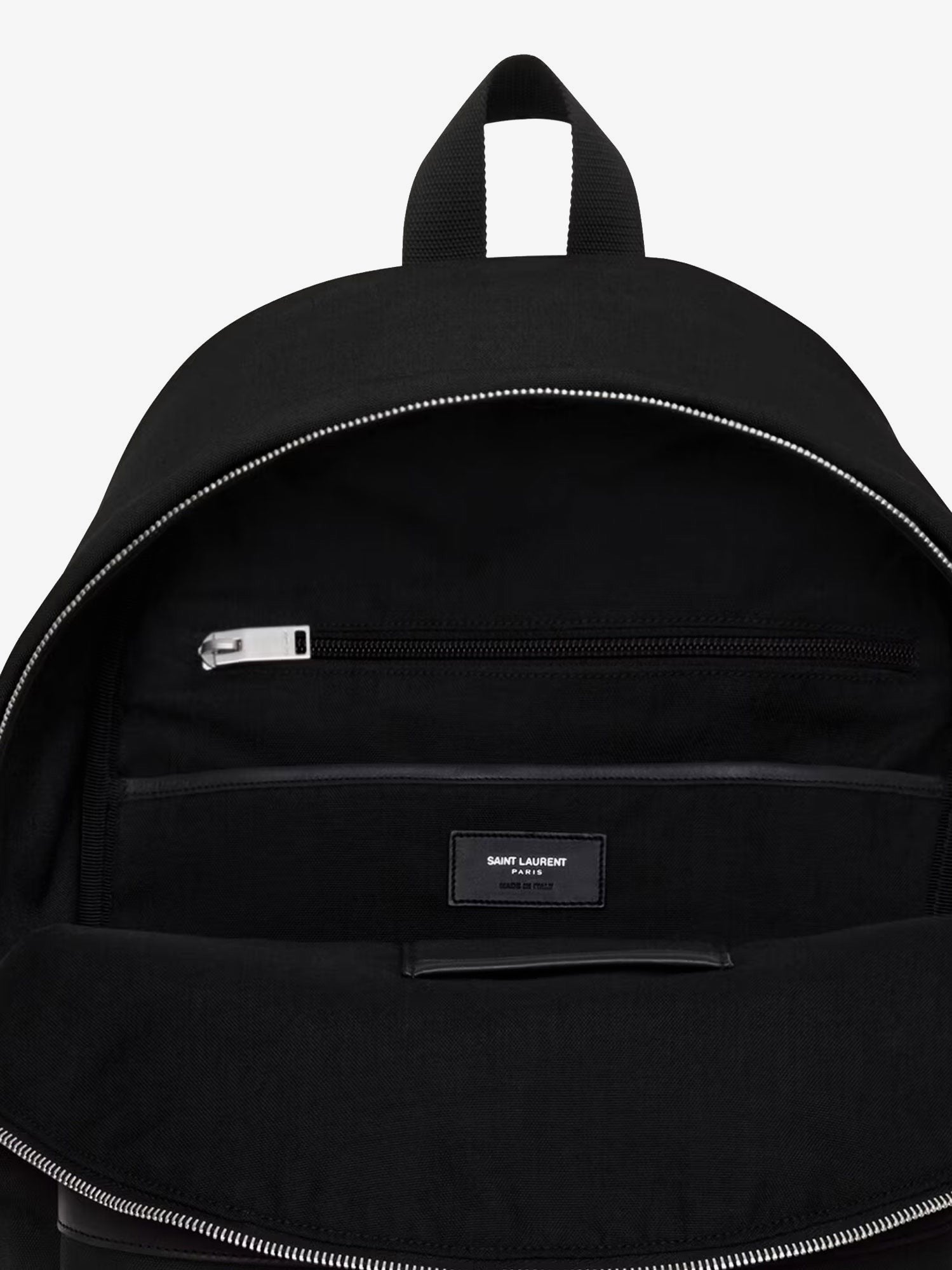 Saint Laurent Saint Laurent - Nylon and leather City backpack
