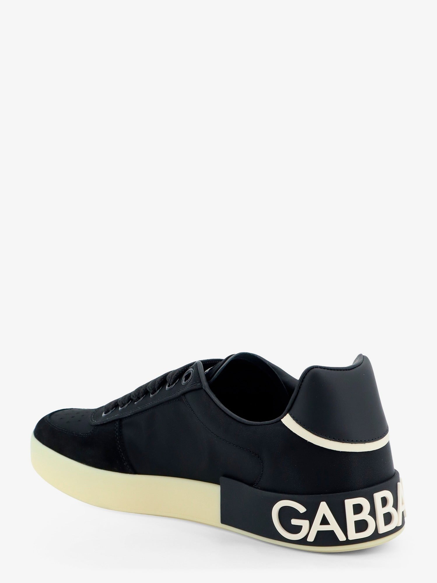 Dolce & Gabbana Dolce & Gabbana - Nylon and suede sneakers with back lettering logo