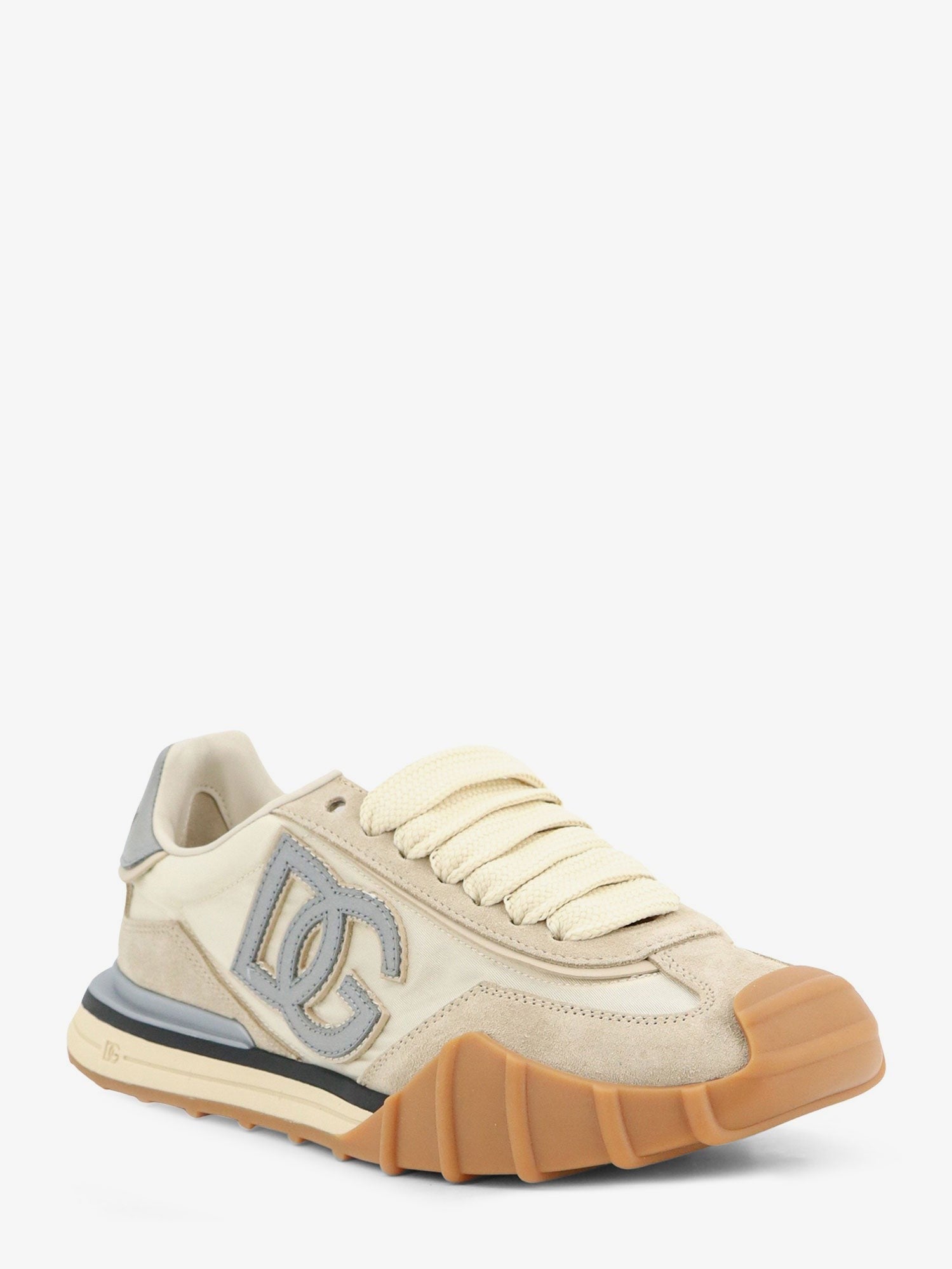 Dolce & Gabbana - Nylon and suede sneakers with DG logo on the side