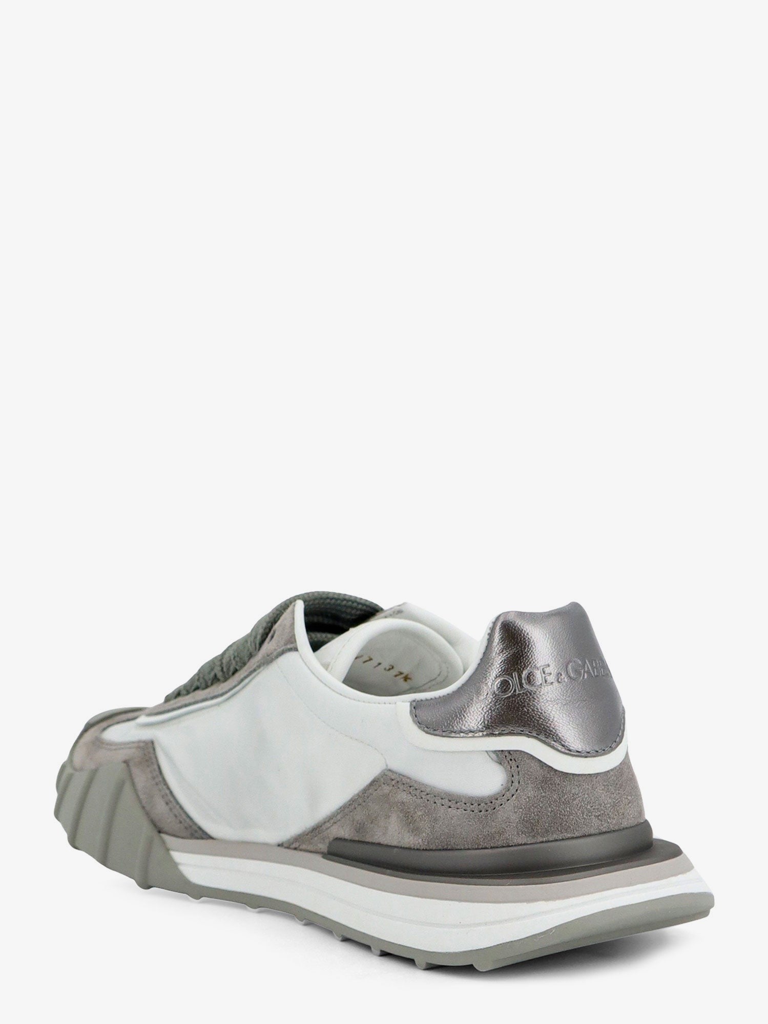 Dolce & Gabbana - Nylon and suede sneakers with DG logo with rhinestones