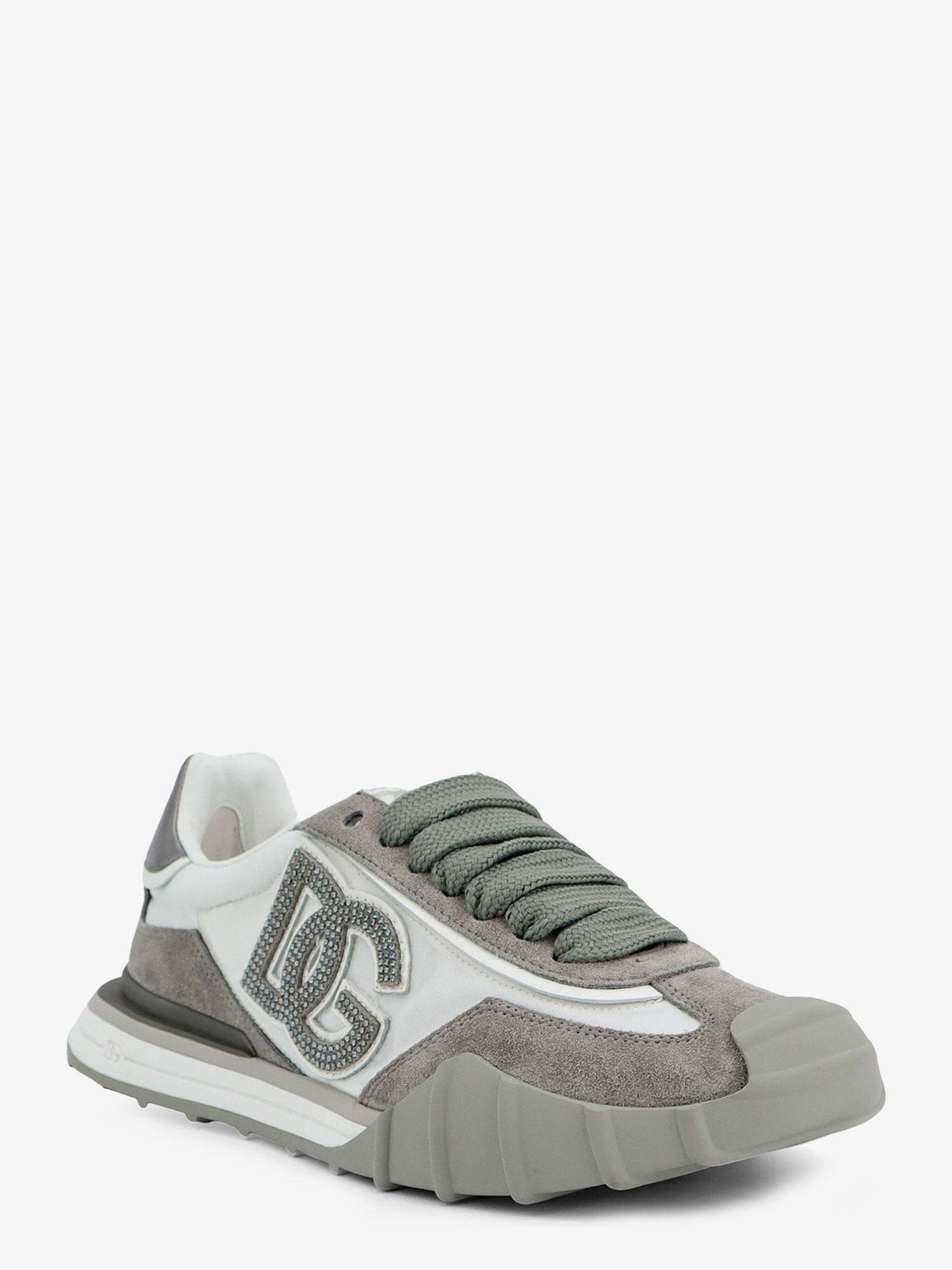 Dolce & Gabbana - Nylon and suede sneakers with DG logo with rhinestones nylon-and-suede-sneakers-with-dg-logo-with-rhinestones_8d53ef1c-0773-4391-b94d-9be7cd764037