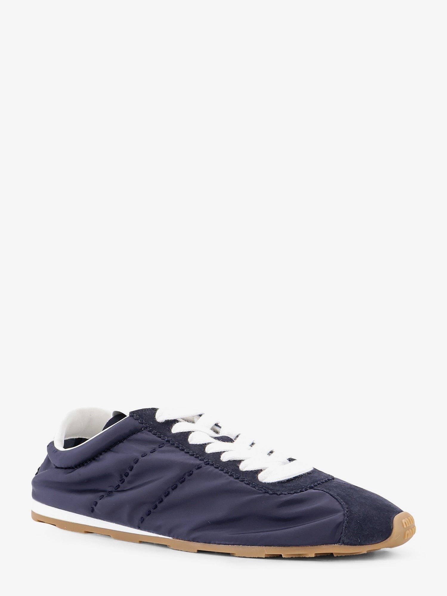 Miu Miu Miu Miu - Nylon and suede sneakers
