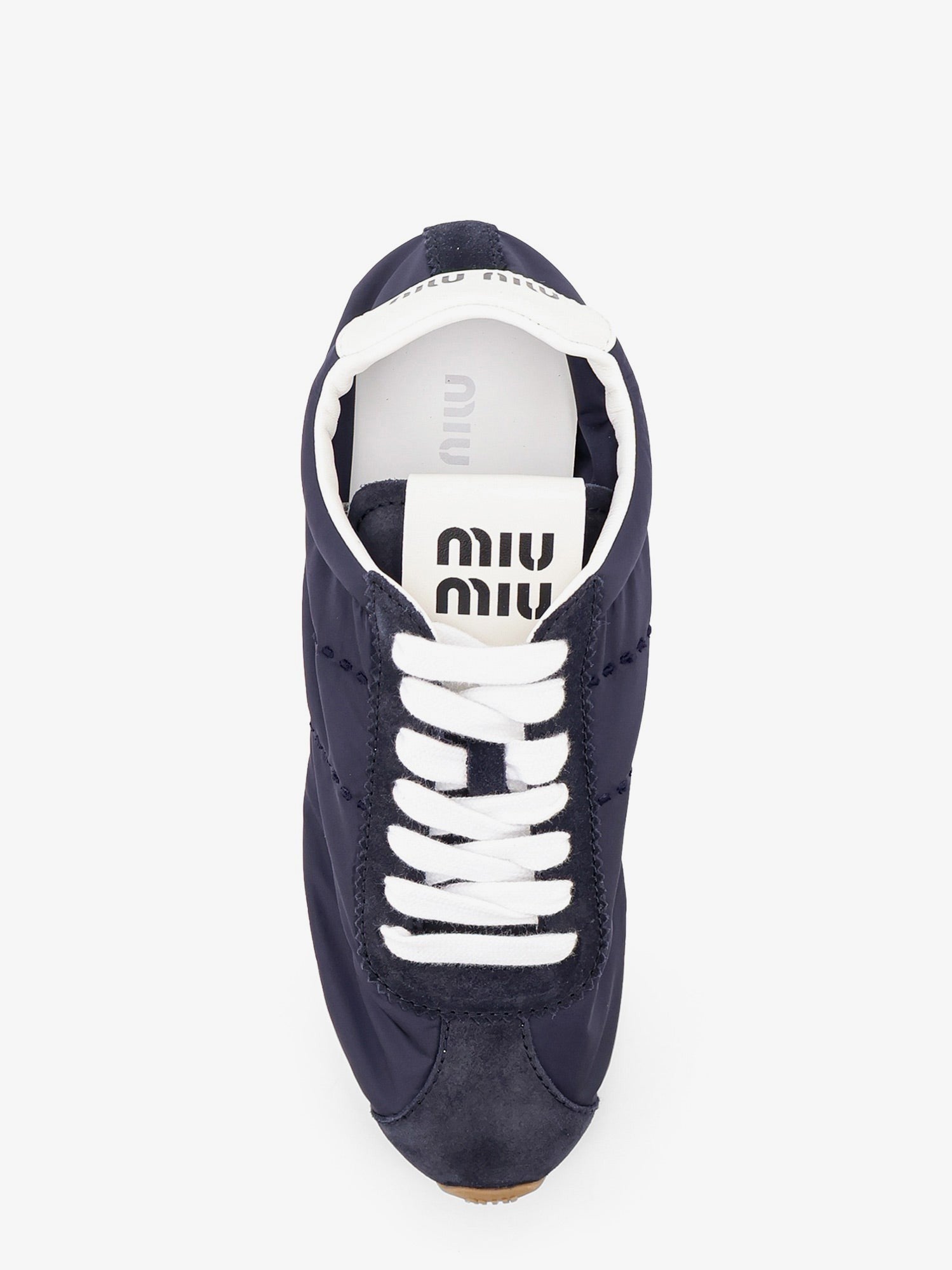 Miu Miu Miu Miu - Nylon and suede sneakers