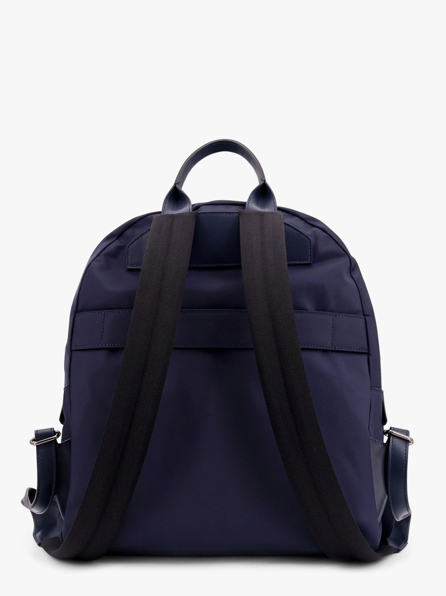 KITON CIRO PAONE Nylon backpack with metal lettering logo