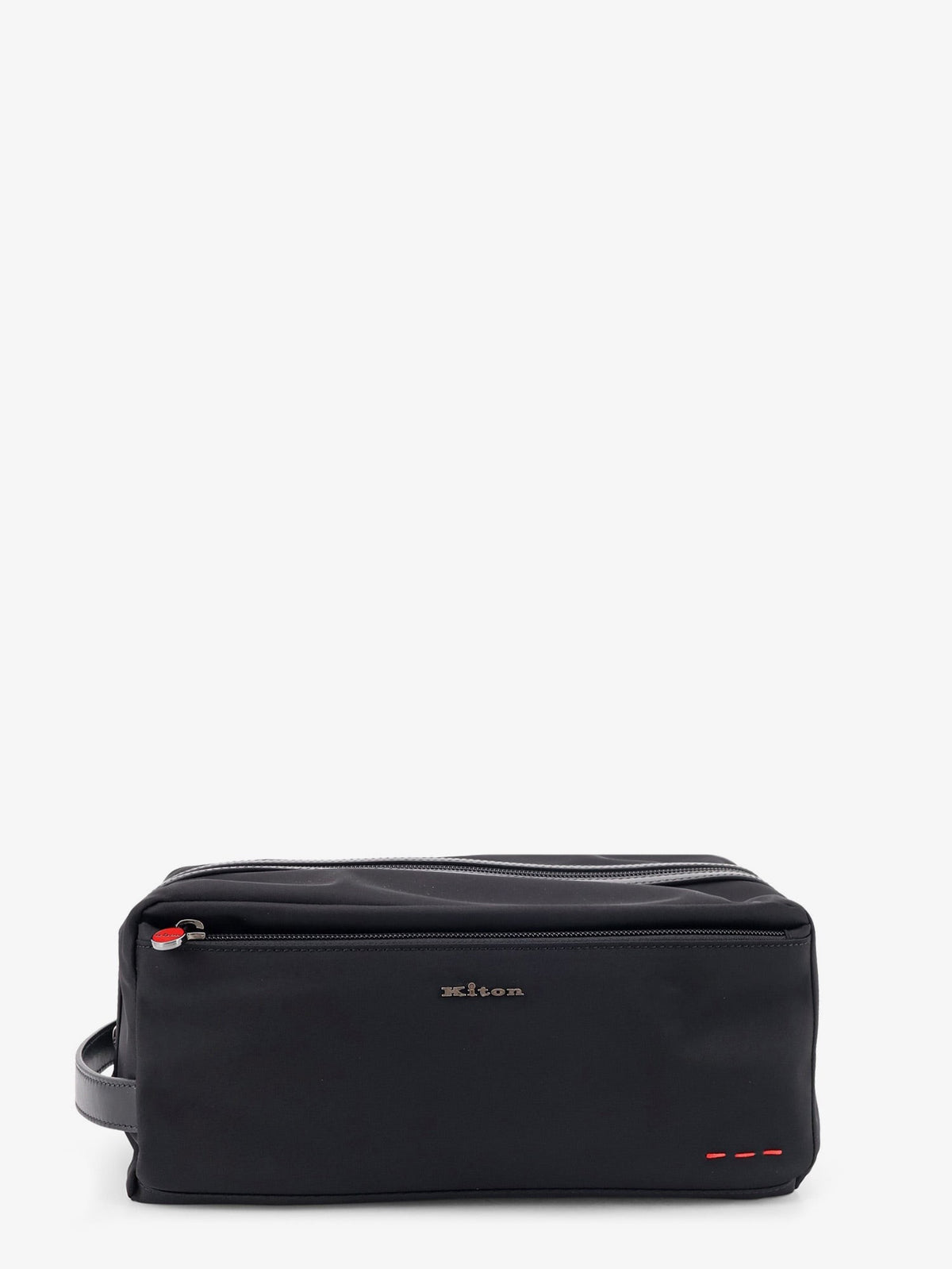 KITON CIRO PAONE - Nylon beauty case with Logo