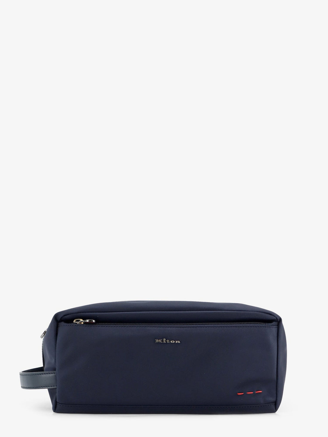 KITON CIRO PAONE - Nylon Beauty Case with Logo BLUNAVY UNI