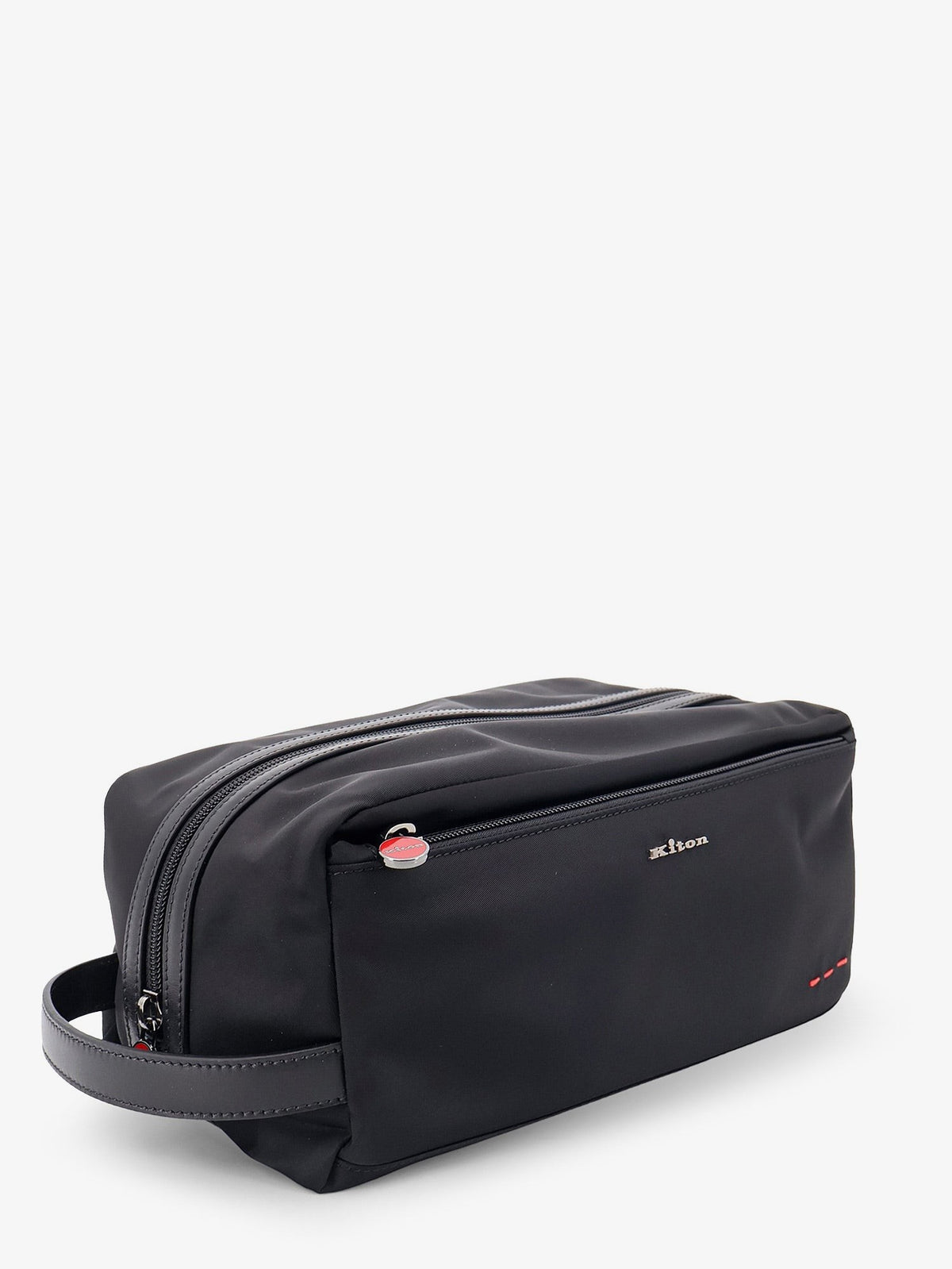 KITON CIRO PAONE - Nylon beauty case with Logo