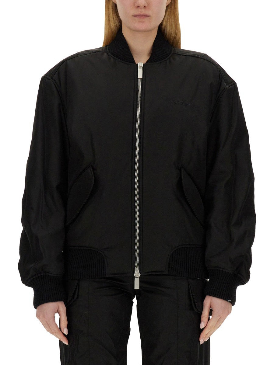 Off White - NYLON BOMBER JACKET nylon-bomber-jacket_6582c9e2-270f-43d2-a04d-993a5f4c3a52