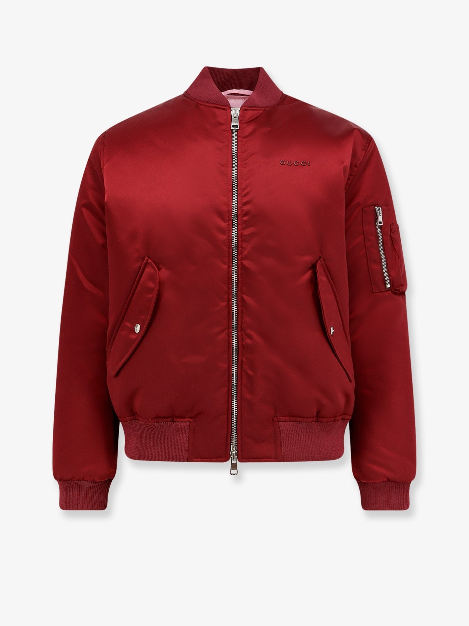 Nylon bomber jacket