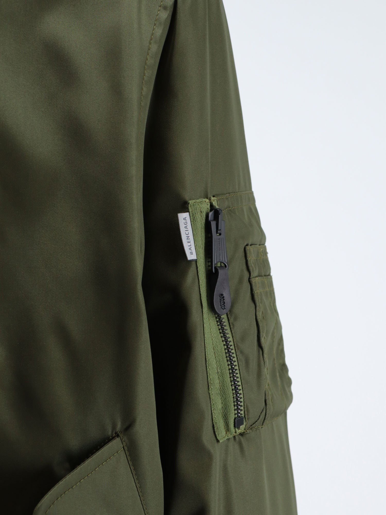 Balenciaga - Nylon bomber with orange lining