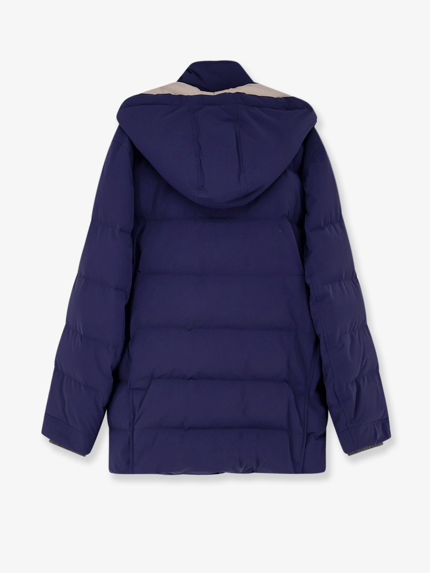 Nylon down jacket with hood