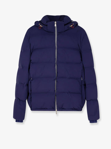 Nylon down jacket with hood