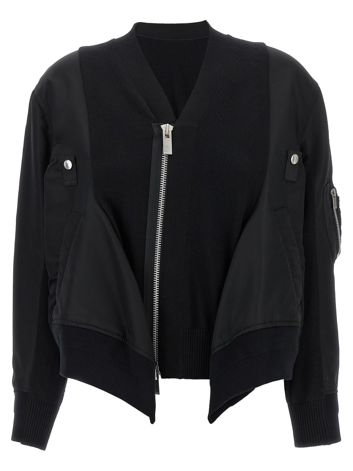SACAI - Nylon insert cardigan