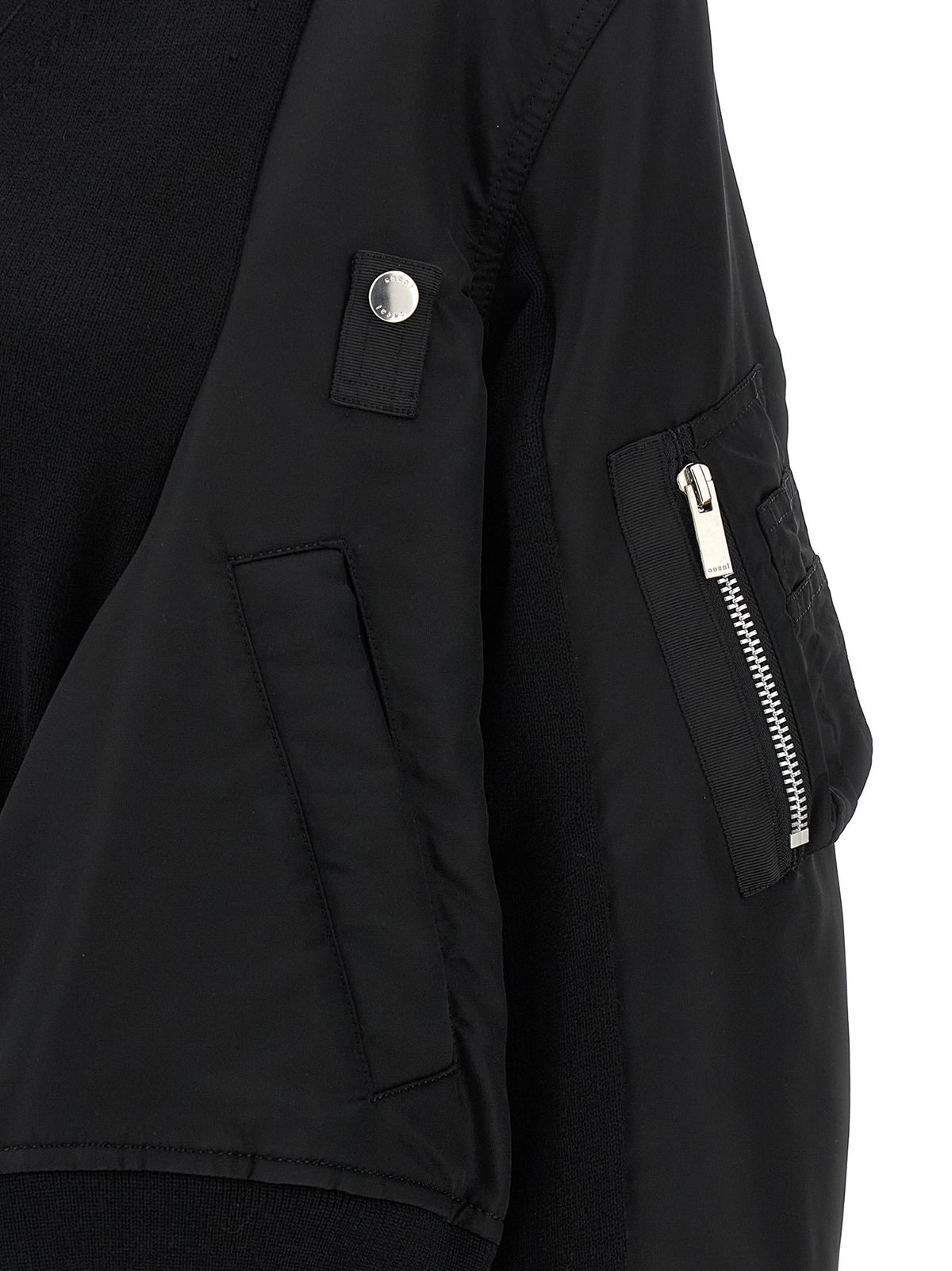 SACAI - Nylon insert cardigan