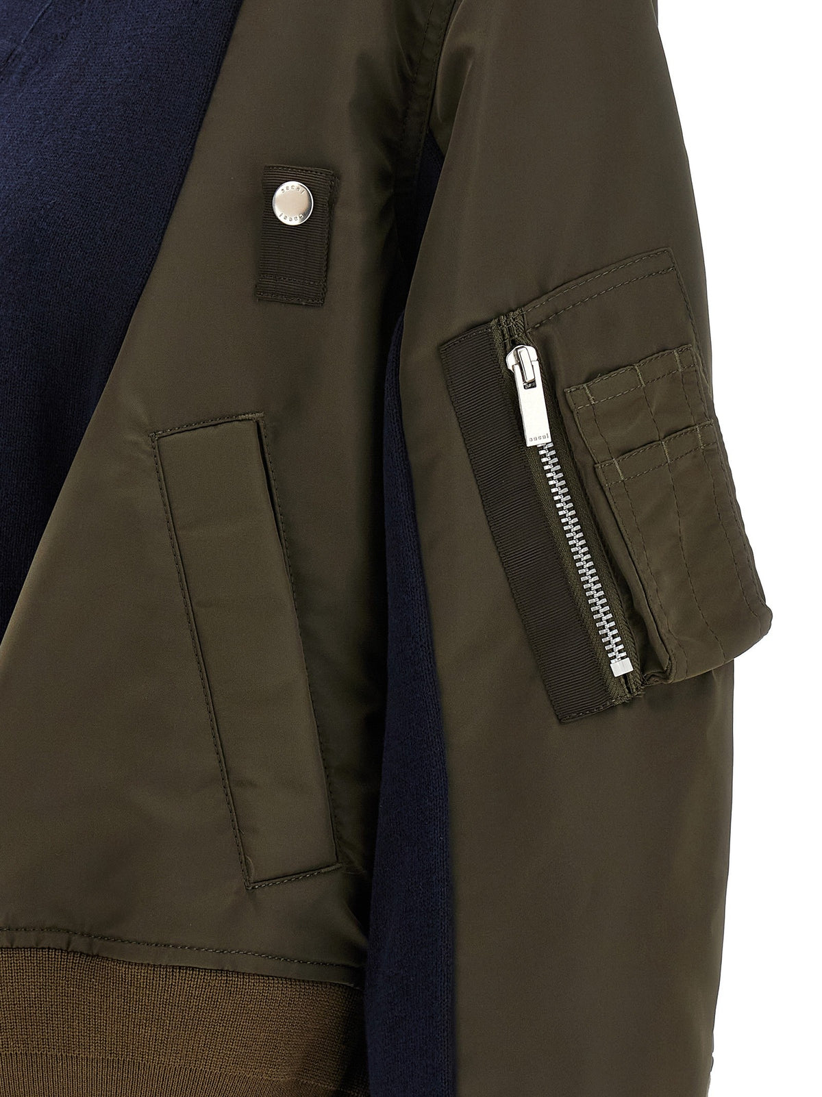 SACAI - Nylon insert cardigan